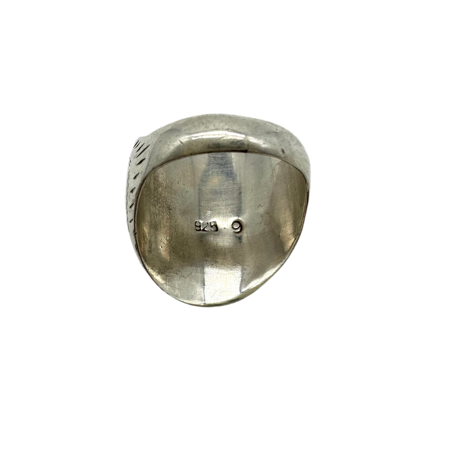 Vintage Etched Dome Ring