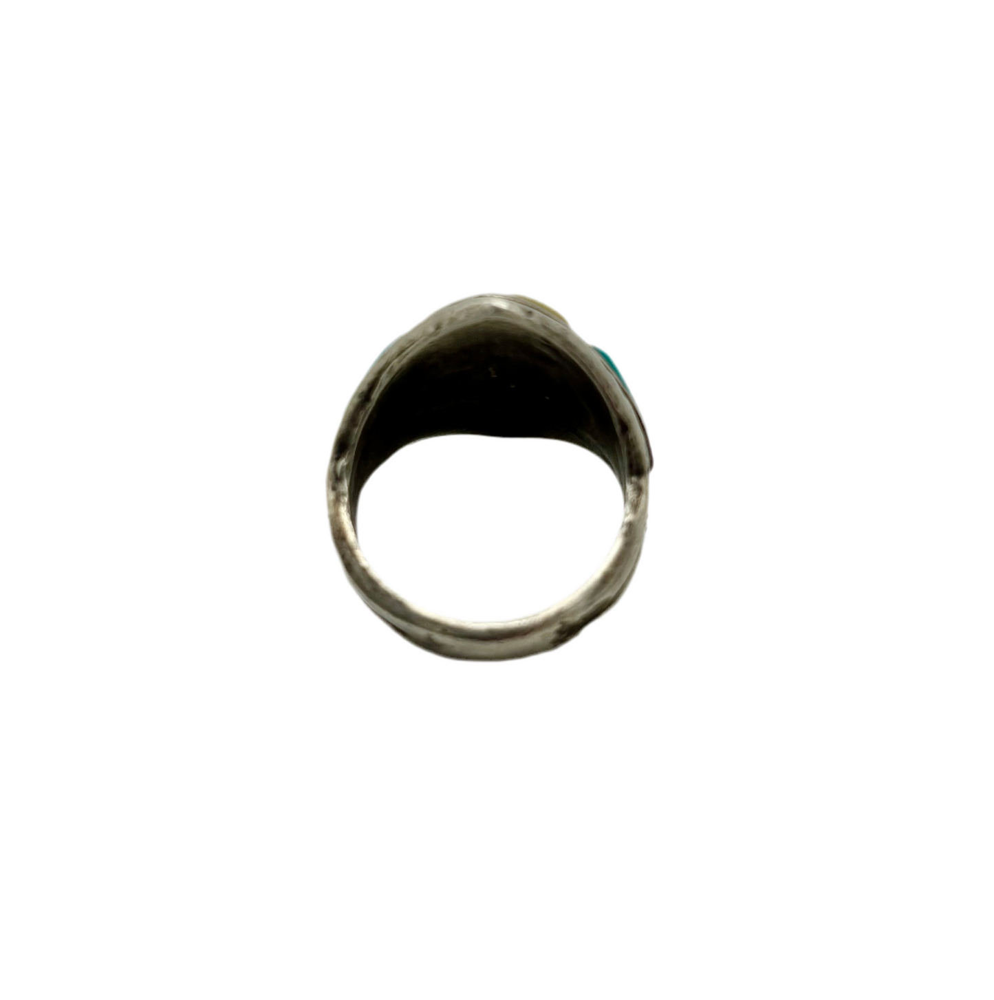 Vintage Turquoise and Abalone Ring