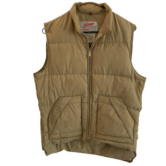 Vintage Schott NYC Down Quilted Vest - Green