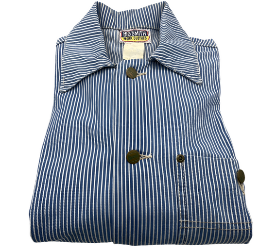 Vintage Big Smith Chore Coat - Hickory Stripe