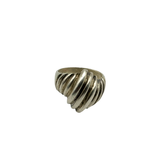 Vintage Art Deco Ribbed Ring
