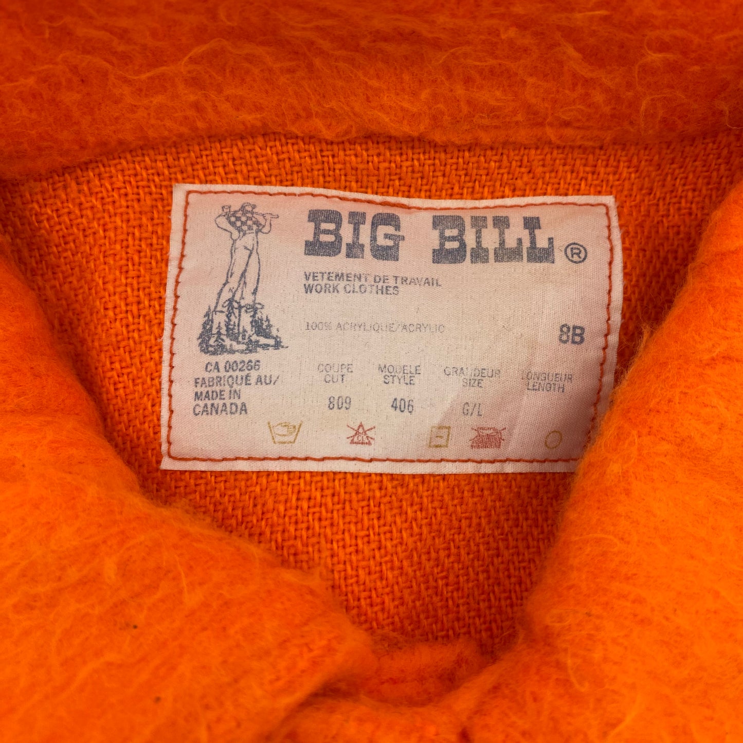 Vintage Big Bill Hunting Fleece - Orange